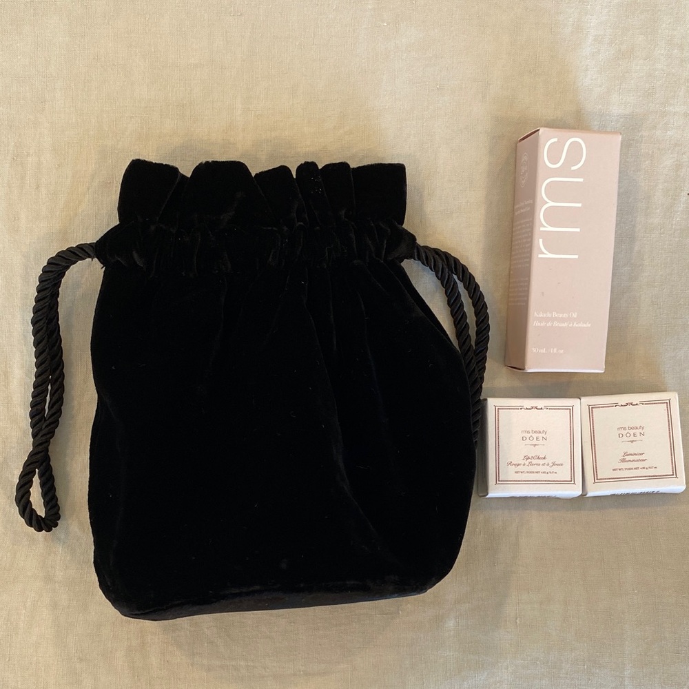 NWT Doen X RMS Soirée Set velvet evening bag